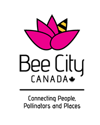 A pink flower with a bee on it</p>
<p>Description automatically generated